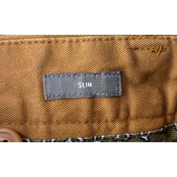 Bonobos Men's Sz33/32 Slim Straight Button Chino Brown Khaki Dress Pant - Picture 8 of 9